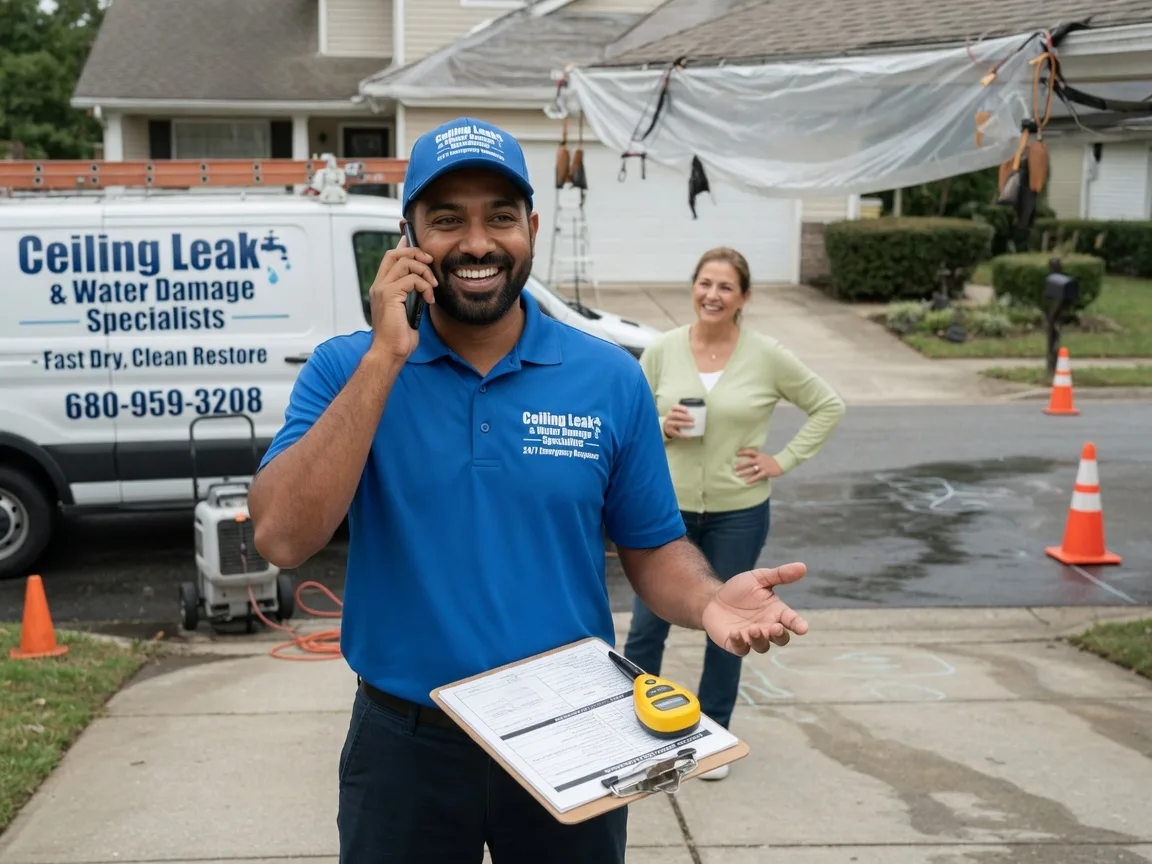 Ceiling Leak Cleanup Brighton, IL FAQs